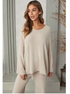 Milio Milano Black Italian Knit Boatneck Drape Sweater XS/S Made Italy XS/S